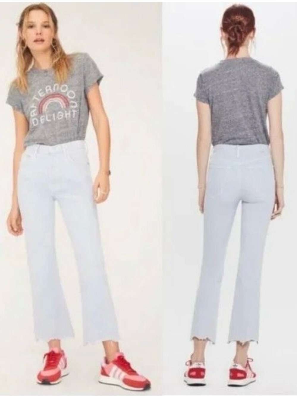 Mother Jeans High-Rise The Tripper Chew Size 28 Off White